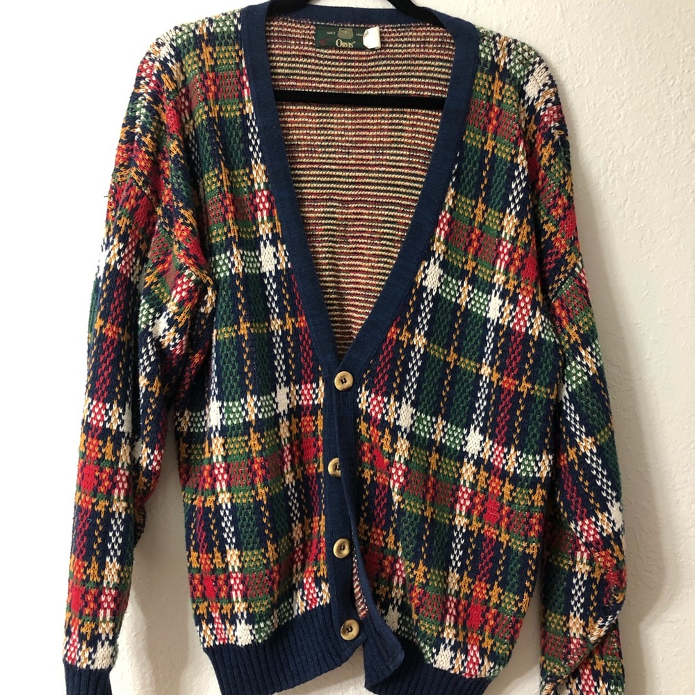 Vintage Oversized Wool Cardigan